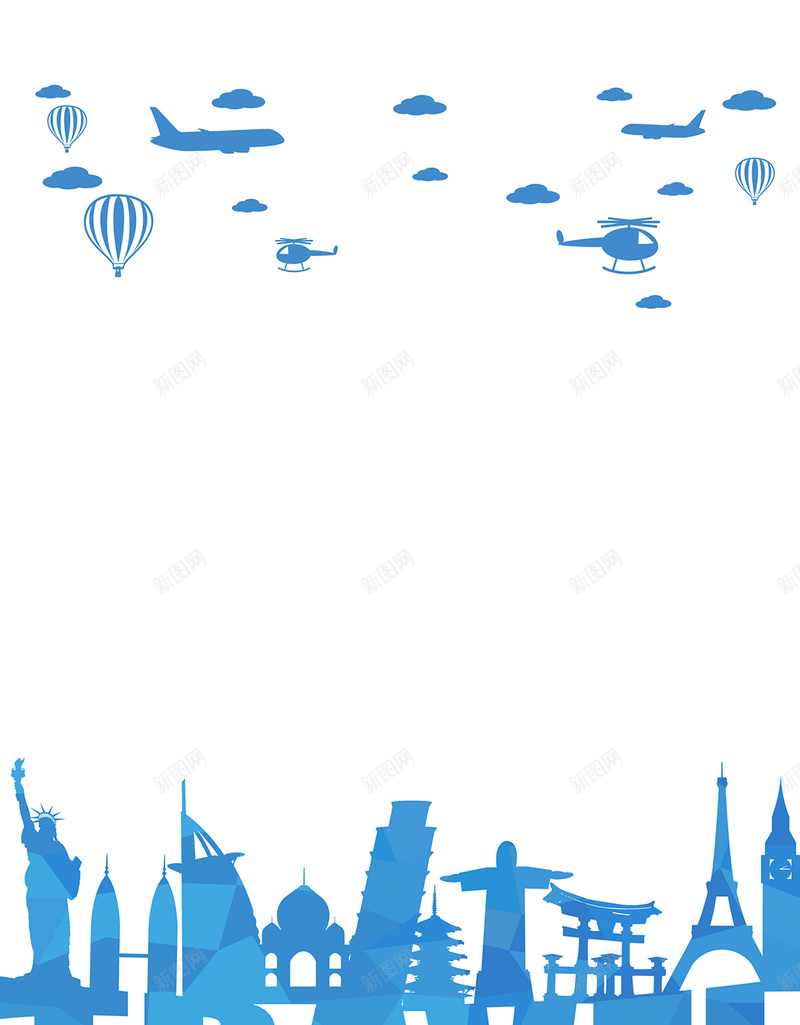 旅游简洁背景矢量图ai设计背景_新图网 https://ixintu.com H5 h5 世界旅游 几何 扁平 拼接 渐变 简洁 简约 矢量图