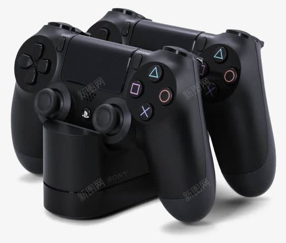 索尼游戏机手柄png免抠素材_新图网 https://ixintu.com PS4 彩色游戏机 游戏外设 游戏机 游戏设备 索尼手柄