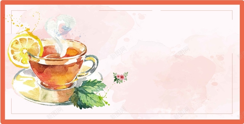 手绘下午茶餐厅促销展板背景模板矢量图ai设计背景_新图网 https://ixintu.com 下午茶 促销 宣传 展板 手绘 活动 矢量 背景模板 餐厅 饮品店 矢量图
