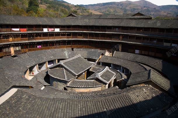 福建省永定土楼十三psd免抠素材_新图网 https://ixintu.com 名胜古迹 旅游风景 著名建筑