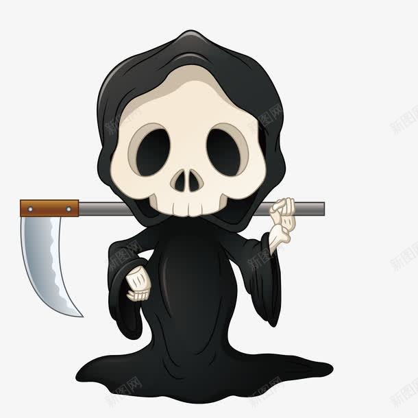 万圣节的妖怪png免抠素材_新图网 https://ixintu.com png图形 万圣节 卡通 妖怪 装饰 镰刀