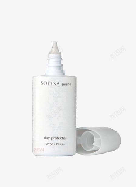 Sofina隔离防晒霜乳液png免抠素材_新图网 https://ixintu.com 产品实物 保湿三效合一 美白 防晒
