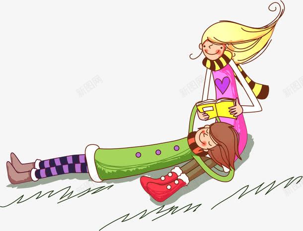 卡通玩耍女孩png免抠素材_新图网 https://ixintu.com 卡通 女孩 玩耍
