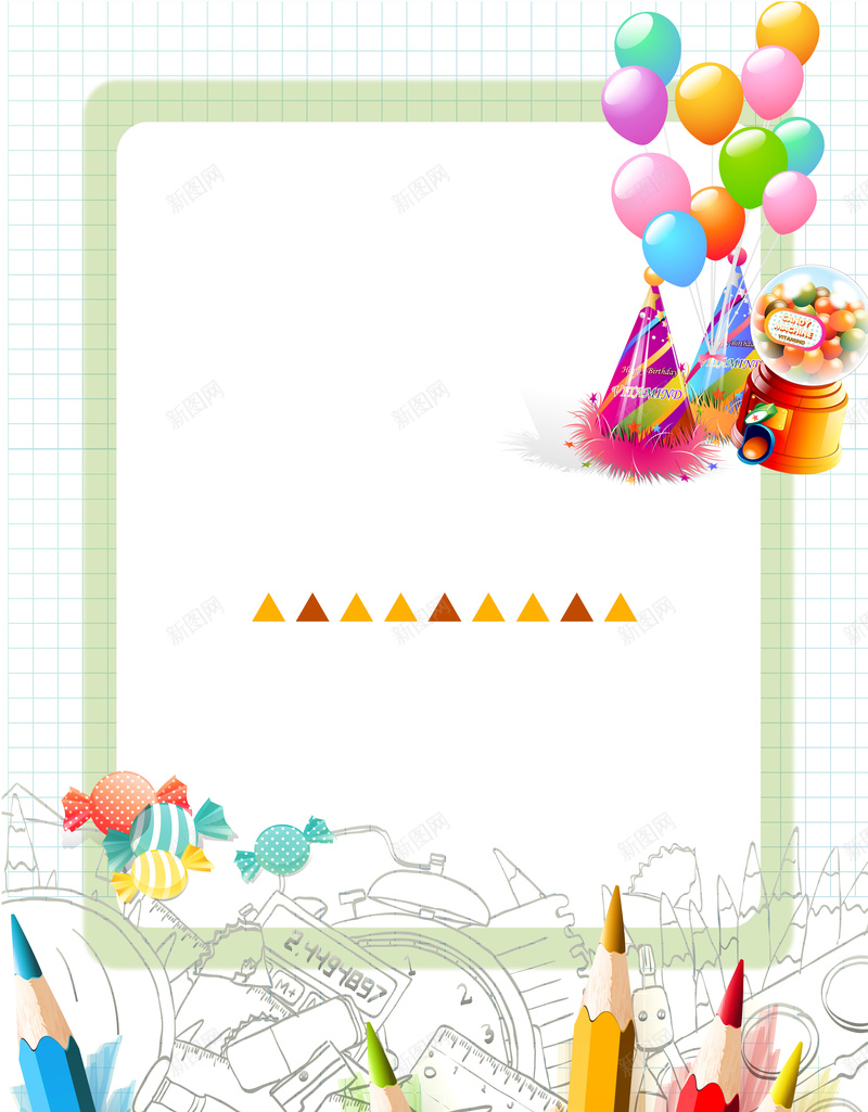 儿童节玩乐计划背景矢量图ai设计背景_新图网 https://ixintu.com 儿童节 几何 开心 气球 海报背景 简洁 糖果 线条 绿色 背景板 计划 矢量图