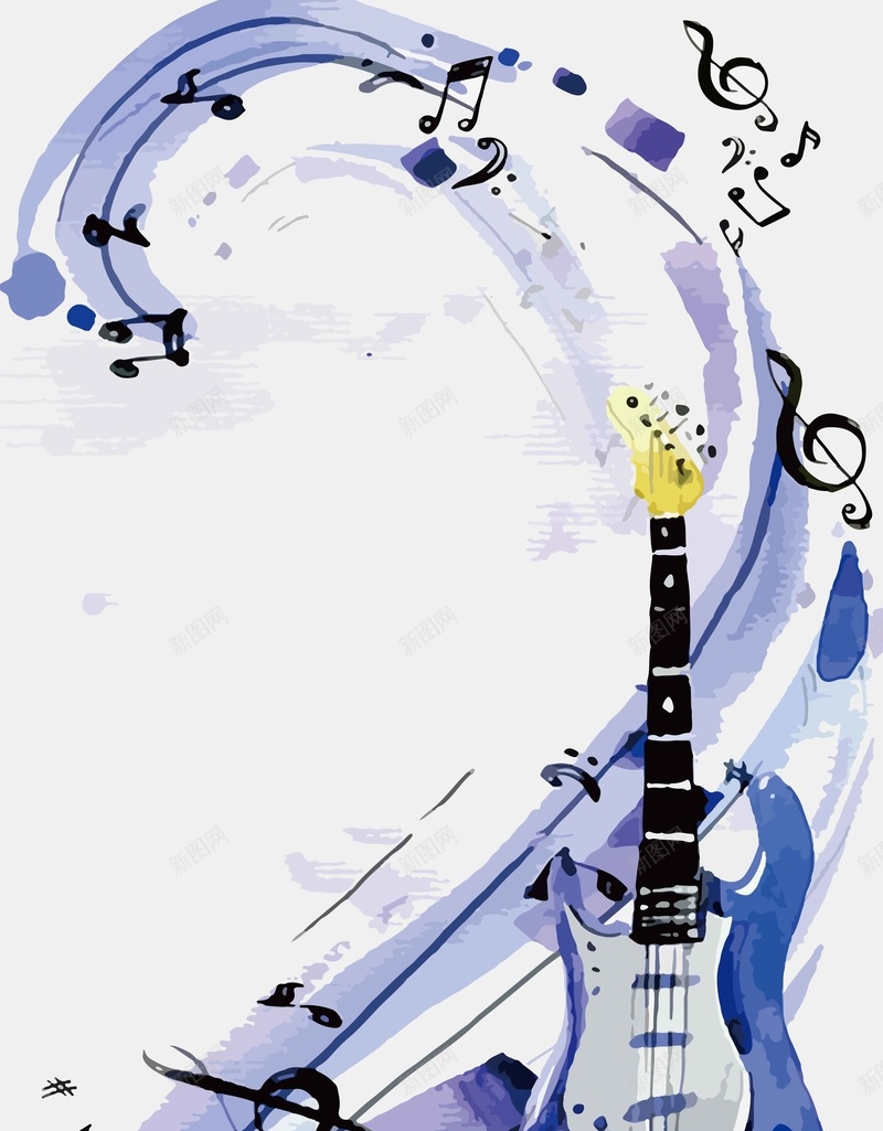 手绘炫彩音乐文化艺术节矢量图ai设计背景_新图网 https://ixintu.com 乐器 彩色 手绘 文化 渐变 炫彩 艺术节 音乐 音符 矢量图