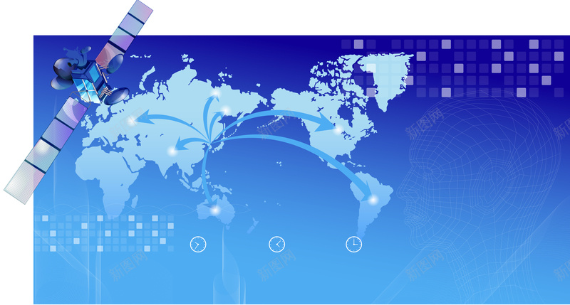 蓝色科技白色几何格子背景矢量图ai设计背景_新图网 https://ixintu.com 几何 格子 海报 白色 科技 素材 背景 蓝色 矢量图