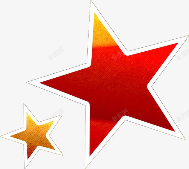 暗红色的渐变大小五角星png免抠素材_新图网 https://ixintu.com 五角星 大小 暗红色 渐变