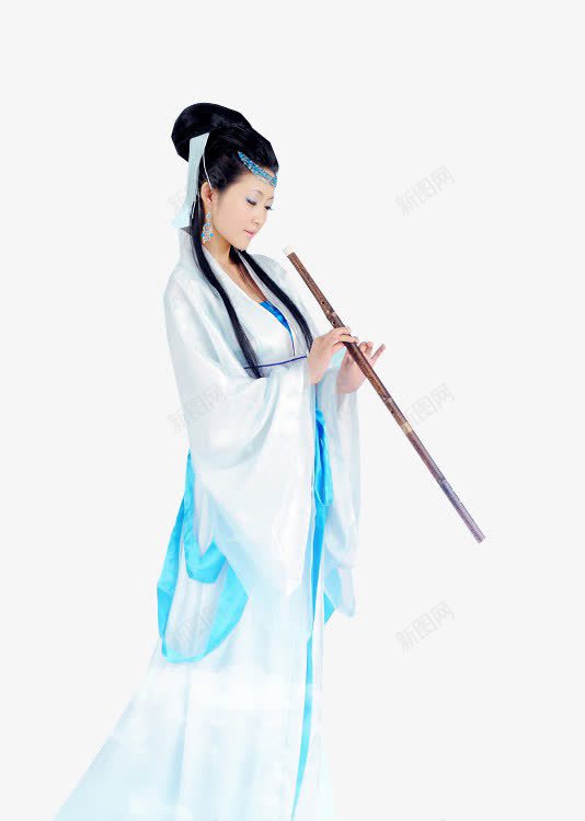 摄影白衣女子合成效果吹笛子png免抠素材_新图网 https://ixintu.com 合成 女子 摄影 效果 白衣 笛子