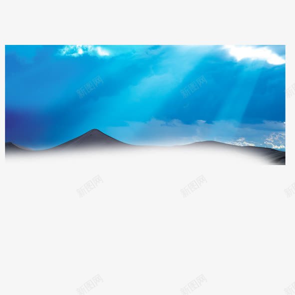 蓝天png免抠素材_新图网 https://ixintu.com 光线 天空 蓝色