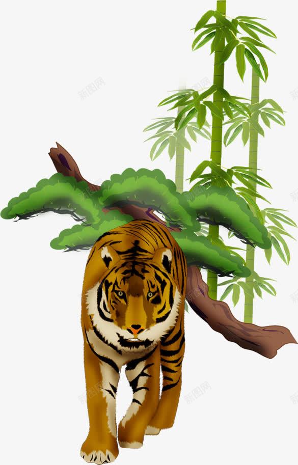 老虎png免抠素材_新图网 https://ixintu.com 动物 十二生肖 老虎 艺术老虎 野生保护动物 野生动物 霸气老虎