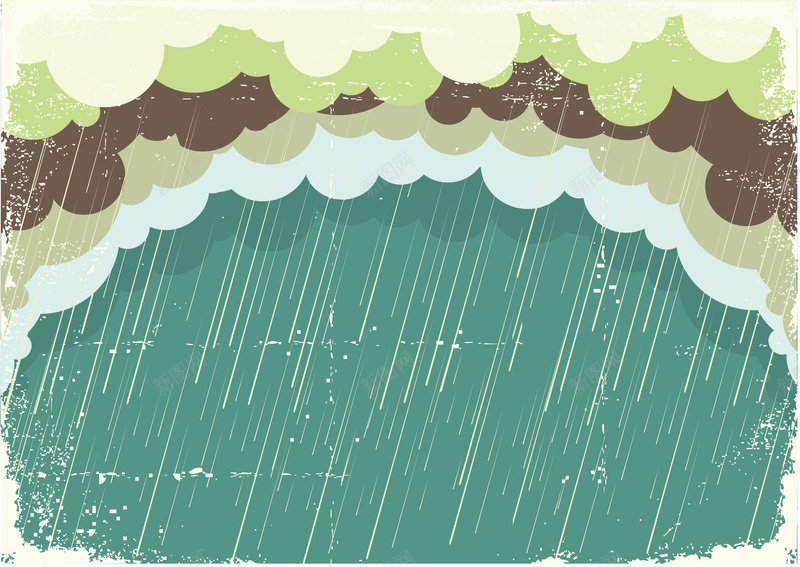 怀旧的淡雅下雨背景图矢量图ai设计背景_新图网 https://ixintu.com 少女 怀旧 文艺 淡色系 淡雅 痕迹 简约 蓝绿色 矢量图
