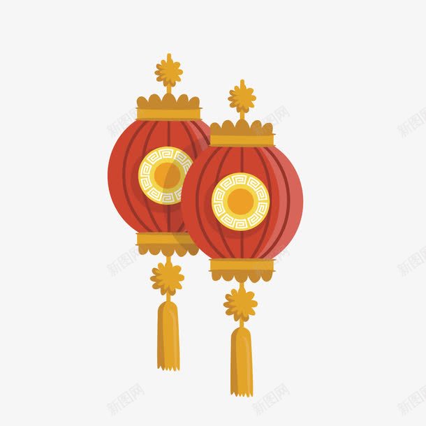 中国风灯笼png免抠素材_新图网 https://ixintu.com 中国风 中秋节 卡通 图案 彩色 扁平化 灯笼 简约 节日 装饰