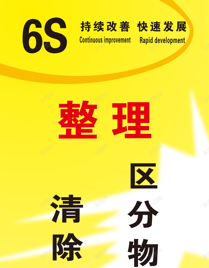 企业管理6S管理背景矢量图ai_新图网 https://ixintu.com 6S 企业管理 卡通 手绘 海报 童趣 管理 背景 矢量图