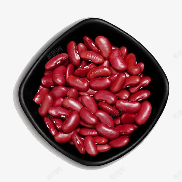 俯拍盘里的红腰豆png免抠素材_新图网 https://ixintu.com 俯拍豆子 红腰豆 红色杂粮 红色食材 营养腰豆 豆浆豆子