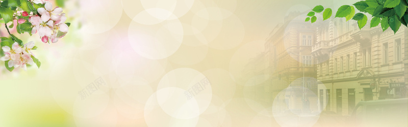 清新花朵背景psd设计背景_新图网 https://ixintu.com 其他 天猫 春天 海报banner 淘宝 清新 素材 网页模板