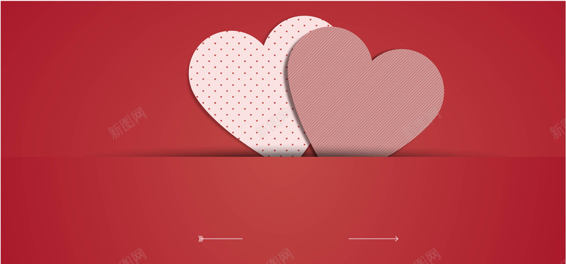 简约红色爱心情人节背景矢量图ai高清背景_新图网 https://ixintu.com 促销 情人 情人节 扁平 打折 渐变 爱心 简约 红色 表白 矢量图