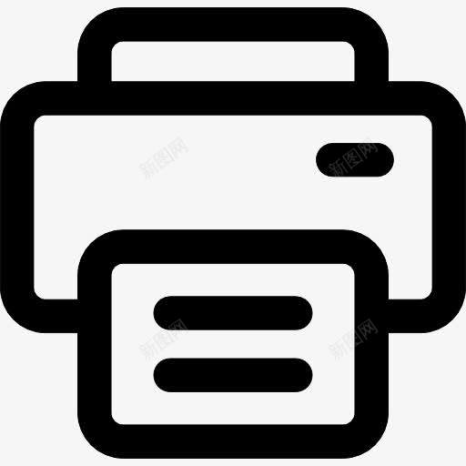 打印机概述图标png_新图网 https://ixintu.com 印刷 工具 打印 打印机 接口 概述 轮廓 通用接口