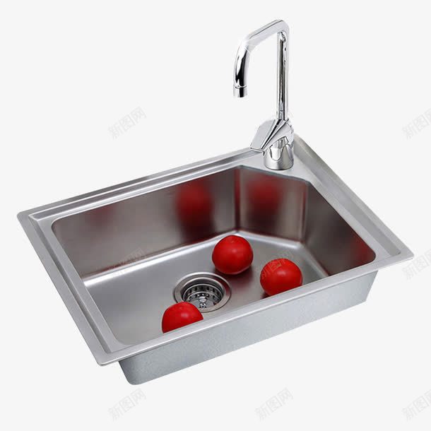 水槽单槽小png免抠素材_新图网 https://ixintu.com 产品实物 水槽 水盆 洗碗池 洗菜盆