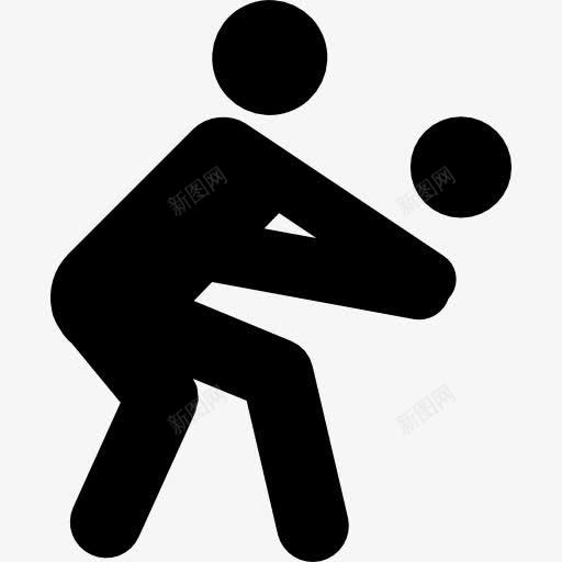 排球图标png_新图网 https://ixintu.com 剪影轮廓 团队运动 多项运动 排球 排球队 运动