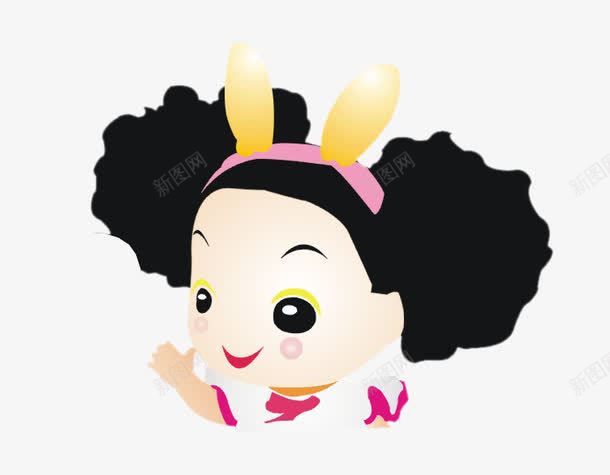 小人头png免抠素材_新图网 https://ixintu.com 卡通 小女孩 装饰人物