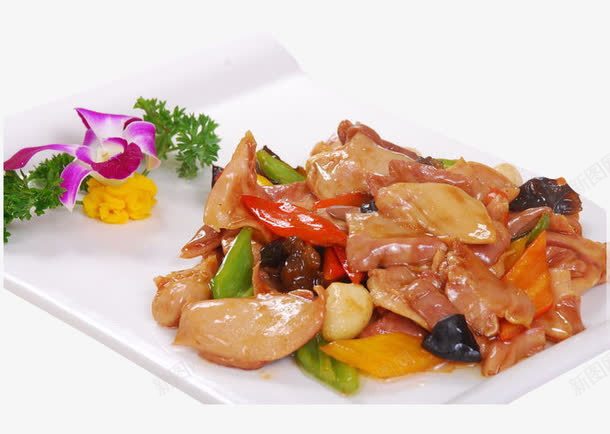 醋溜肚片png免抠素材_新图网 https://ixintu.com 产品实物 木耳 美味 肚片 菜肴 蔬菜 醋溜