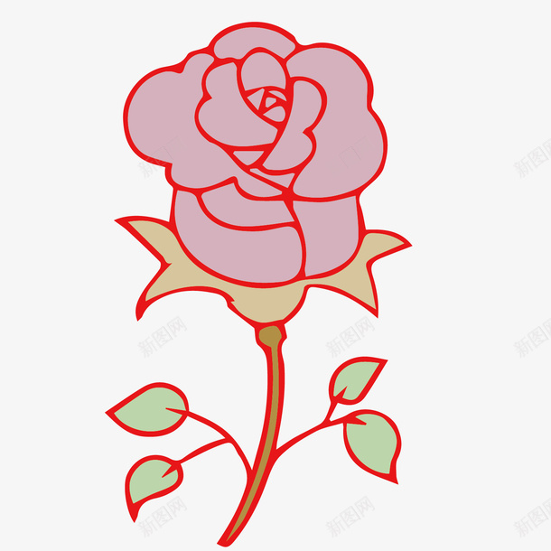 手绘玫瑰花背景矢量图ai免抠素材_新图网 https://ixintu.com 卡通 手绘 手绘植物 玫瑰花简笔画 简笔画 花朵 花朵背景 花朵设计 装饰图案 矢量图