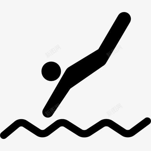 游泳潜水水图标png_新图网 https://ixintu.com 多项运动 水 水上运动 游泳 潜水 运动