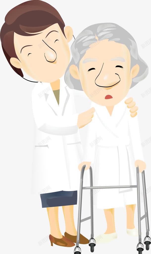 医生元素png免抠素材_新图网 https://ixintu.com png 元素 卡通 护工 照看 老年人