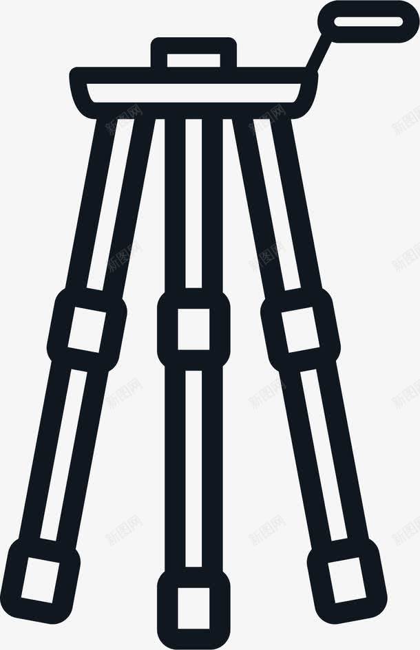 黑白支架png免抠素材_新图网 https://ixintu.com 三脚架 固定支架 支撑相机 支架 相机支架 黑白