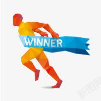 winner冲刺人物剪影png免抠素材_新图网 https://ixintu.com winner 人物剪影 冲刺 跑步 跑步影子