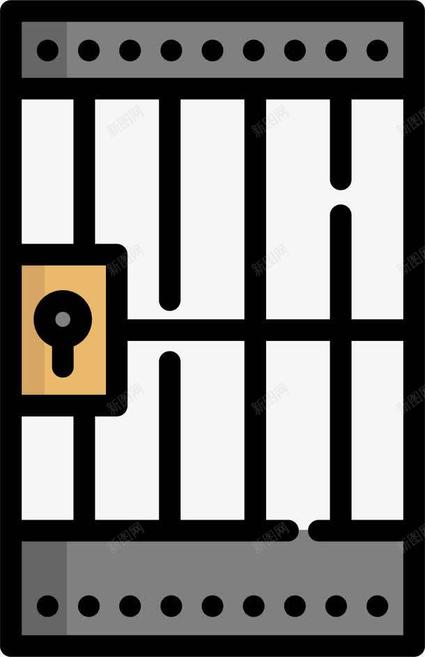 卡通监狱铁门图标png_新图网 https://ixintu.com 卡通 卡通拘留所 卡通监狱 囚禁 牢笼 牢门 监狱 监狱劳动 监狱铁门 监狱门 监禁 警察局 警局