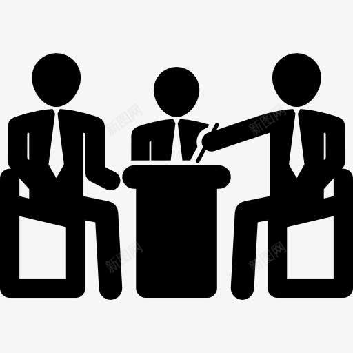 商人有一个小组会议图标png_新图网 https://ixintu.com 业务组会议 会议 商人 小组 小组会议 小组讨论会 讨论