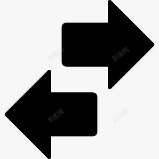 两箭图标png_新图网 https://ixintu.com 右箭头 左箭头 方向 箭头