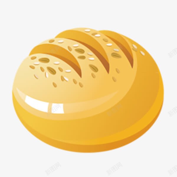 瓜子面包png免抠素材_新图网 https://ixintu.com 手绘 瓜子 白芝麻 芝麻 面包 面粉
