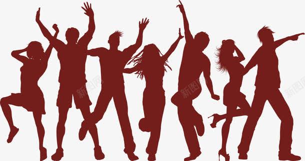 跳舞青年男女剪影背景png免抠素材_新图网 https://ixintu.com 跳舞男女剪影 跳舞青年 跳舞青年剪影 跳舞青年男女剪影