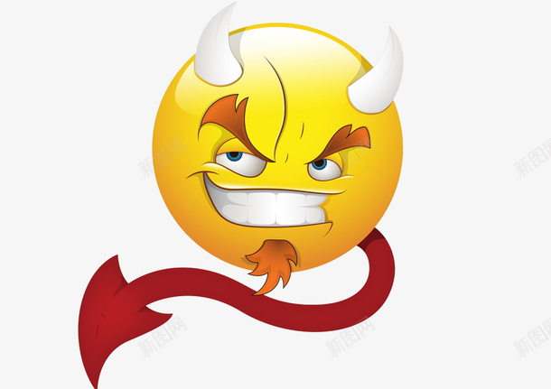 邪恶可怕表情图png免抠素材_新图网 https://ixintu.com 可怕 红箭头 表情图 邪恶 黄色