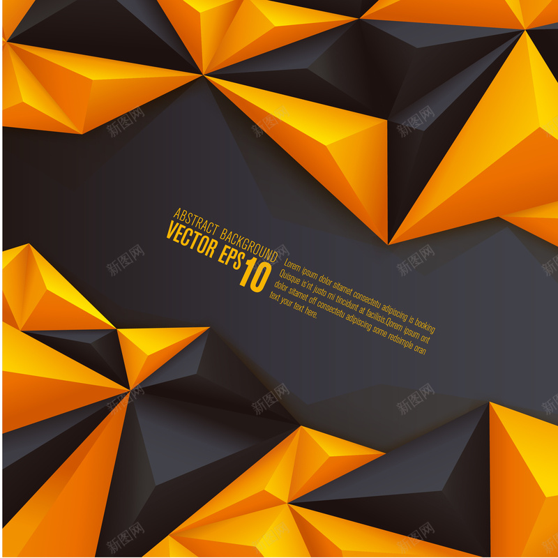 黄黑相间立体菱形背景矢量图ai设计背景_新图网 https://ixintu.com 几何 扁平 渐变 立体 背景 菱形 黄黑相间 矢量图