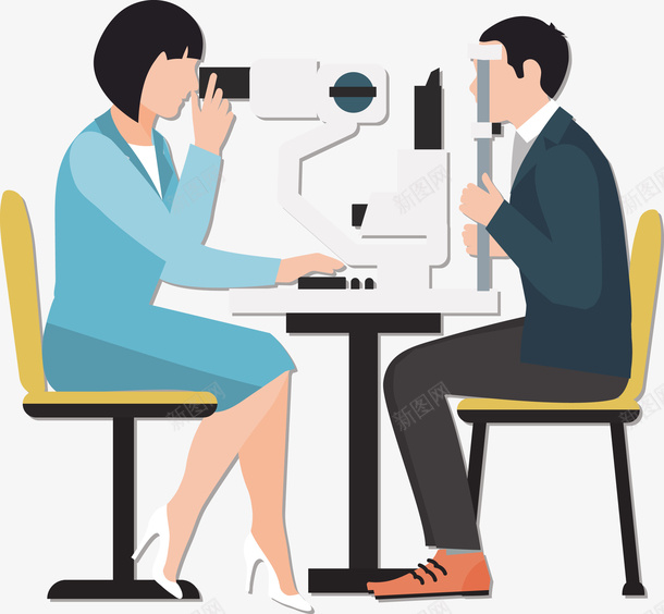 视力矫正设备矢量图eps免抠素材_新图网 https://ixintu.com 医疗 医疗器材 矢量医疗设备 矫正 矫正设备 视力矫正 矢量图