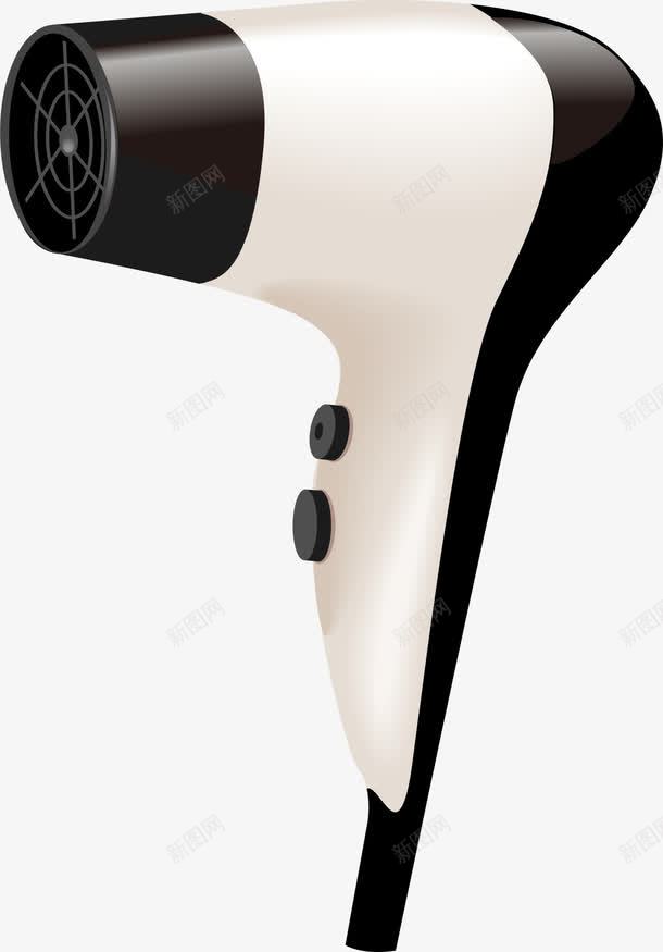 米黄色简约吹风机png免抠素材_新图网 https://ixintu.com 吹头发 机器 理发店 电器 米黄色吹风机 装饰图案