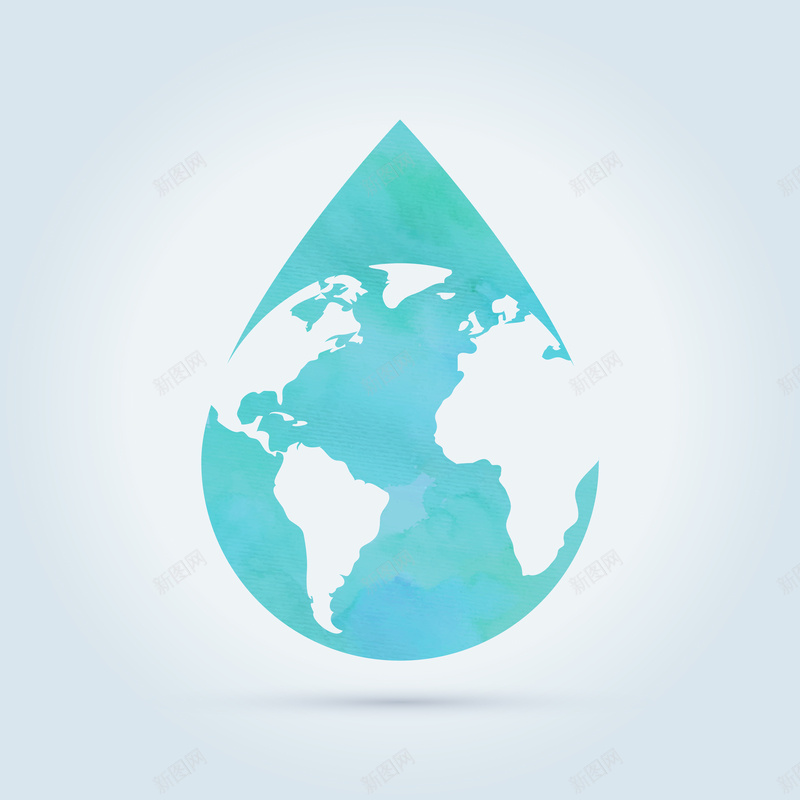 地球水滴卡通抽象背景矢量图ai设计背景_新图网 https://ixintu.com 世界水日 保护地球 卡通 卡通地球 地球 地球素材 抽象 水滴 水滴背景 水资源 环境 素材 背景 矢量图