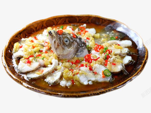 酸汤剁椒鲈鱼png免抠素材_新图网 https://ixintu.com 剁椒鲈鱼 干烧鲈鱼 椒麻鲈鱼 浇汁鲈鱼 海鲈鱼 豉椒鲈鱼