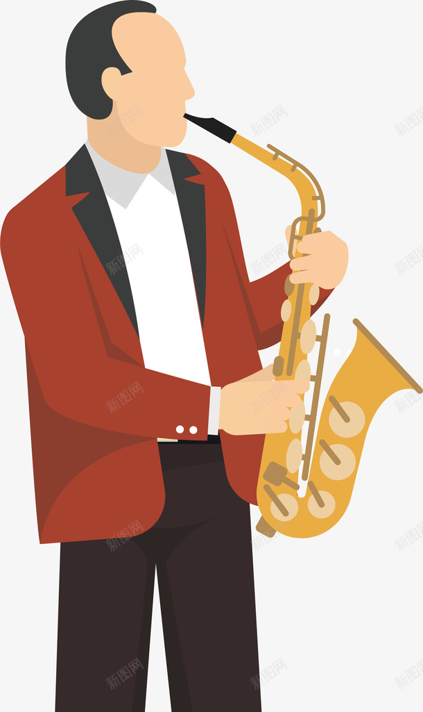 手绘演奏乐器萨克斯人物矢量图ai免抠素材_新图网 https://ixintu.com 人物 卡通可爱 手绘 手绘人物 手绘卡通 演奏 演奏乐器的人物 演奏乐器萨克斯人物 演奏铜管乐 矢量图 音乐人