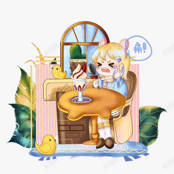 受伤的小女孩png免抠素材_新图网 https://ixintu.com 元素 免扣 素材 艺术