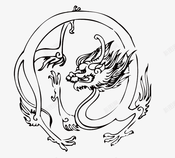 中国风龙图案18png免抠素材_新图网 https://ixintu.com 中国风 图案 纹样 龙