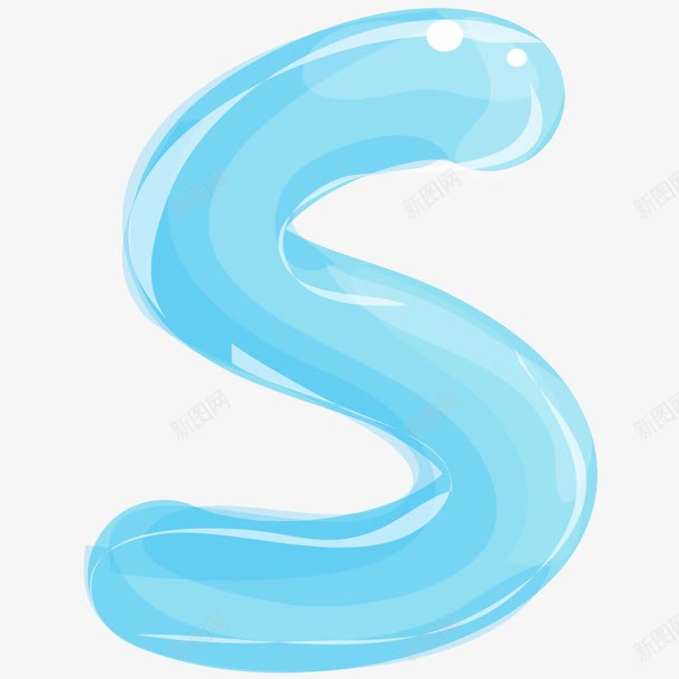卡通手绘英文字母Spng免抠素材_新图网 https://ixintu.com 创意 卡通手绘 看图识字卡,看图识字 立体 简约 英文字母S 蓝色