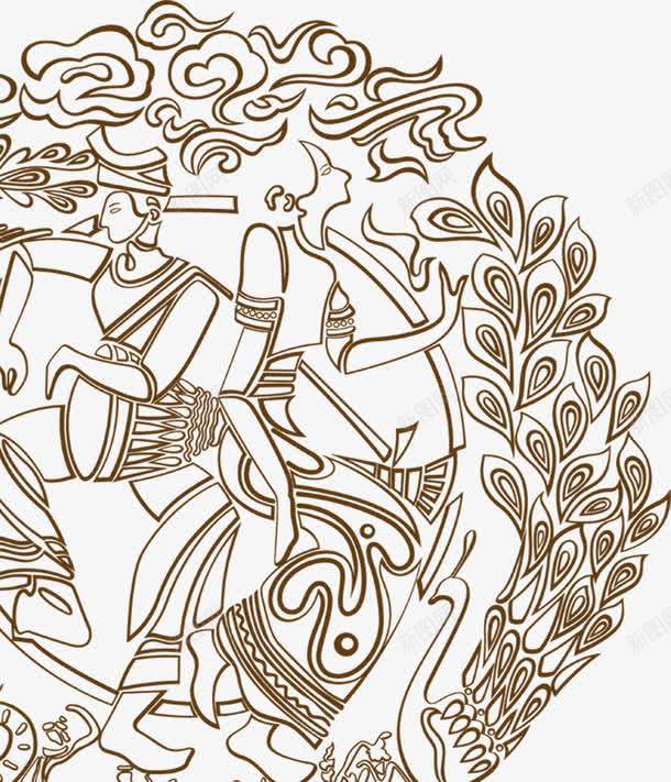中秋节线条花纹礼盒png免抠素材_新图网 https://ixintu.com 中秋节 礼盒 线条 花纹