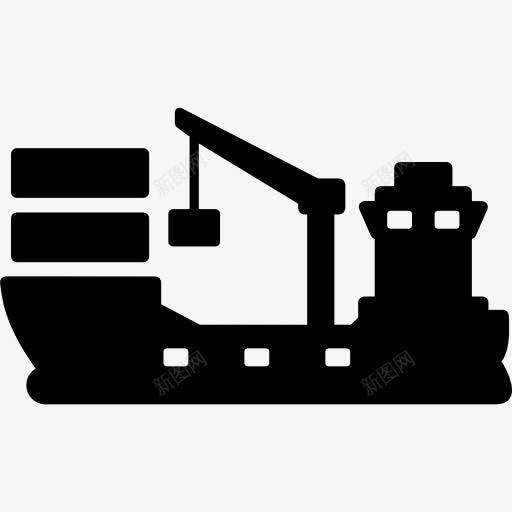 货船图标png_新图网 https://ixintu.com 货船 运输船 集装箱船