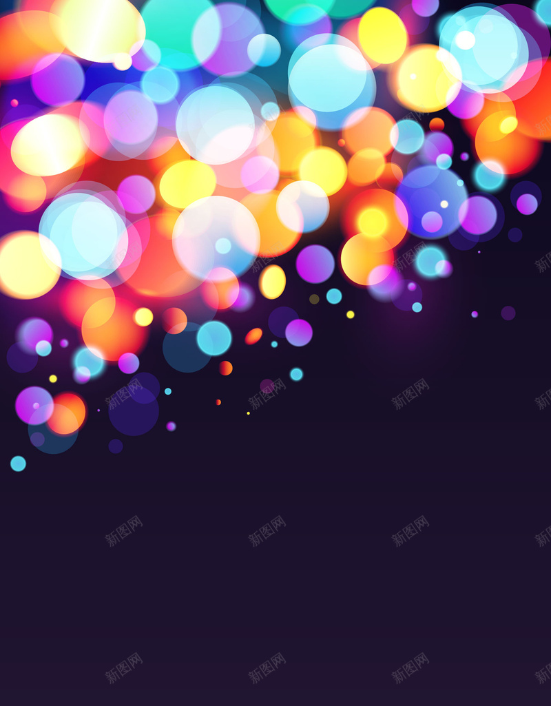 梦幻光晕黑色炫彩唯美简约光点矢量背景ai高清背景_新图网 https://ixintu.com 光晕 光点 唯美 梦幻 炫彩 矢量 简约 背景 黑色 矢量图