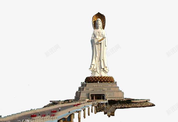 普陀山佛像png免抠素材_新图网 https://ixintu.com 佛像 旅游景点 景区 浙江普陀山 著名景区 雕刻佛像