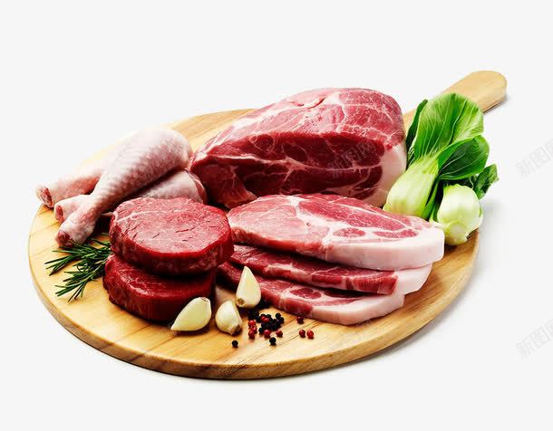 砧板食物png免抠素材_新图网 https://ixintu.com 生食 砧板食物 肉食 营养